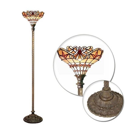 Warehouse Of Tiffany 2484-BB75B Baroque Torchiere 2484+BB75B